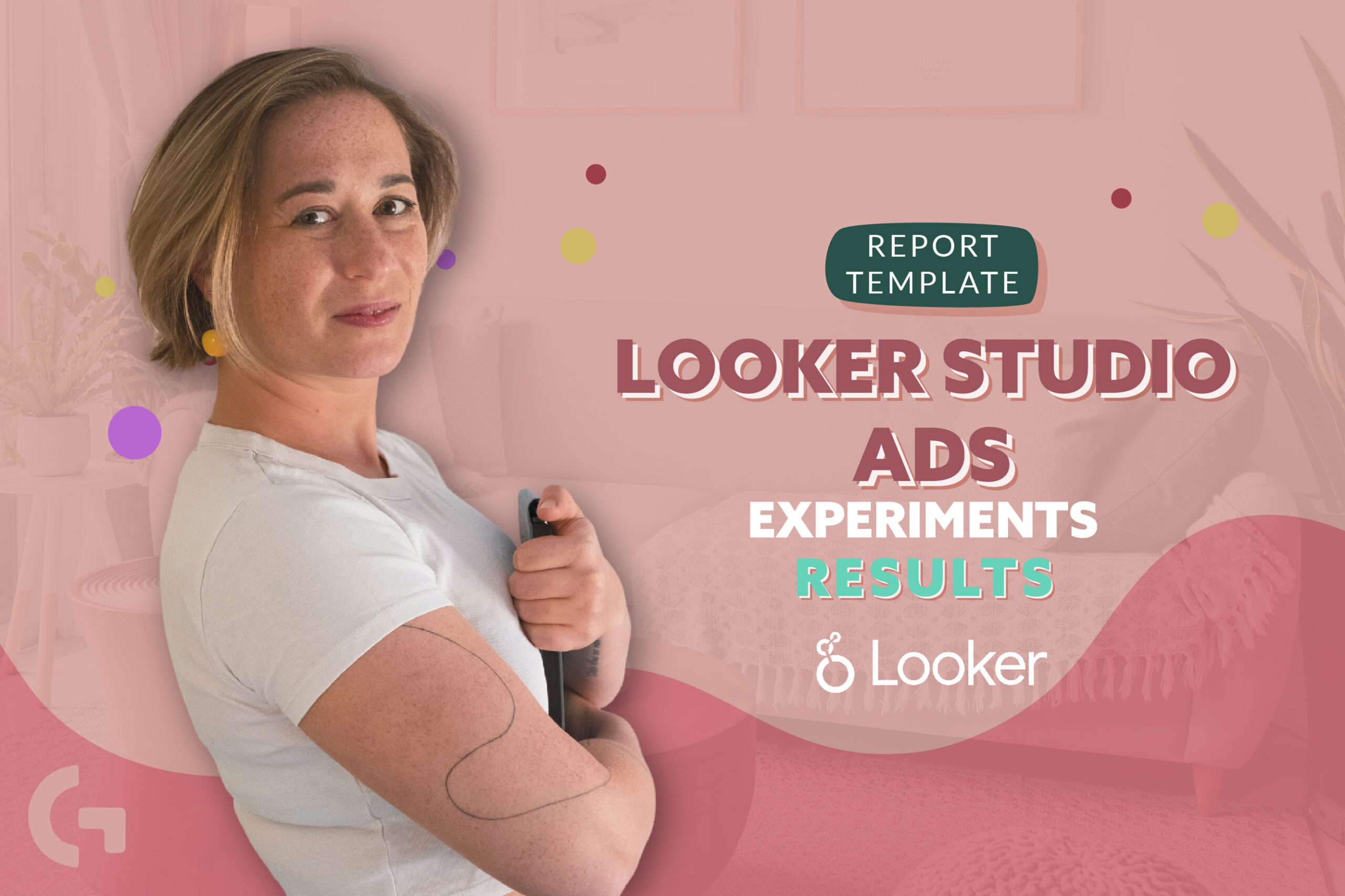 Looker Studio Ads experiments (A/B tests) results template overview