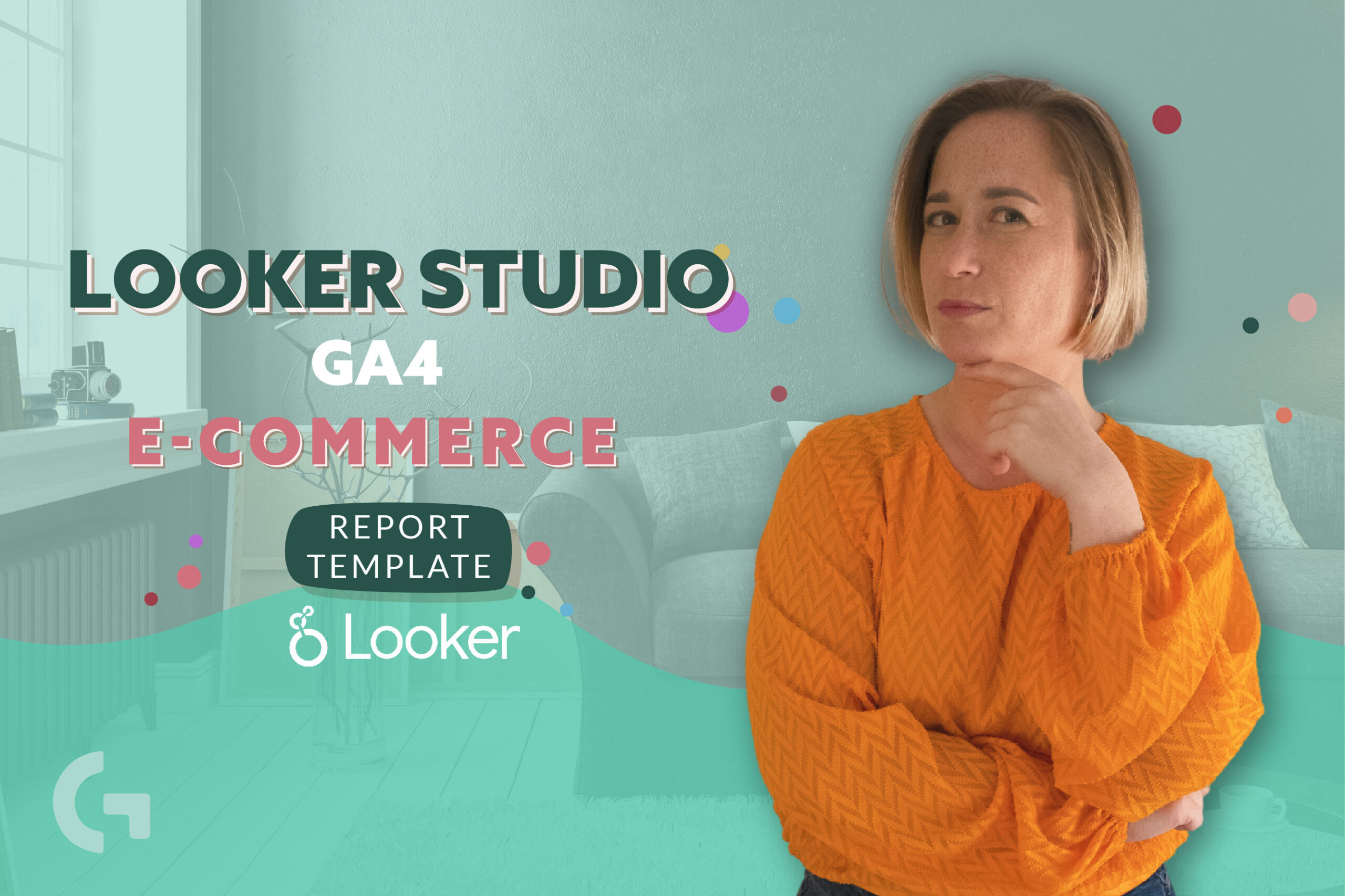 Looker Studio GA4 e-commerce report template overview