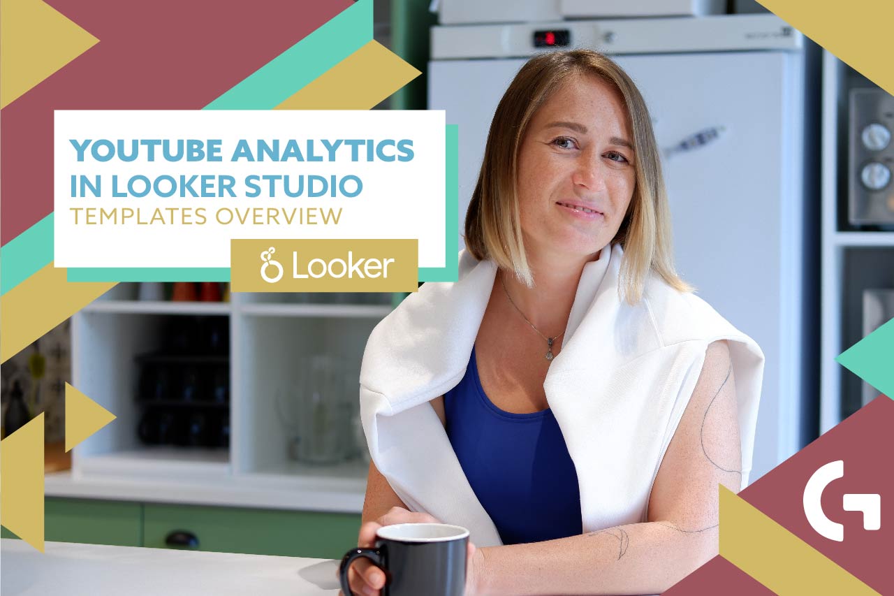 YouTube Analytics in Looker Studio template overview