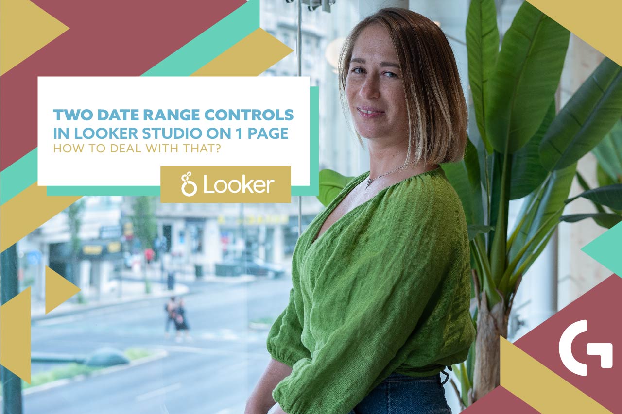 Two date range controls in Looker Studio