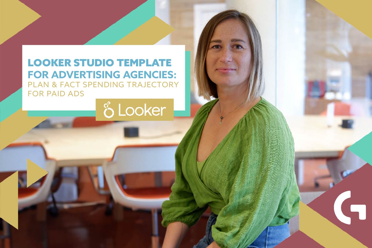 Looker Studio template for Advertising Agencies: Plan & Fact spending trajectory for paid ads