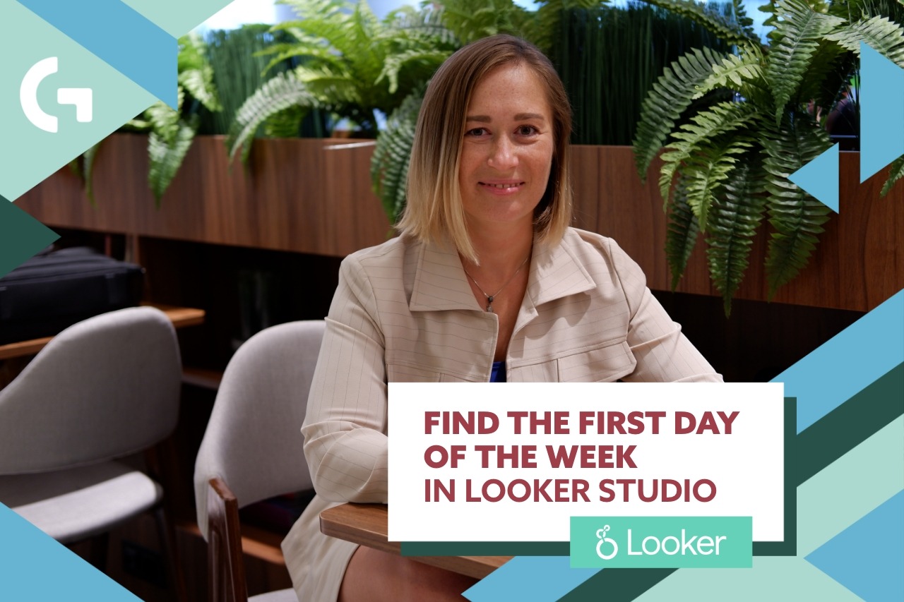 Find the first day of the week in Looker Studio