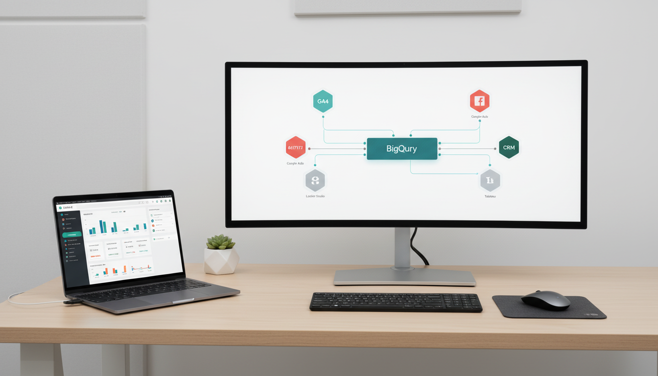 BigQuery dashboard and marketing data flow