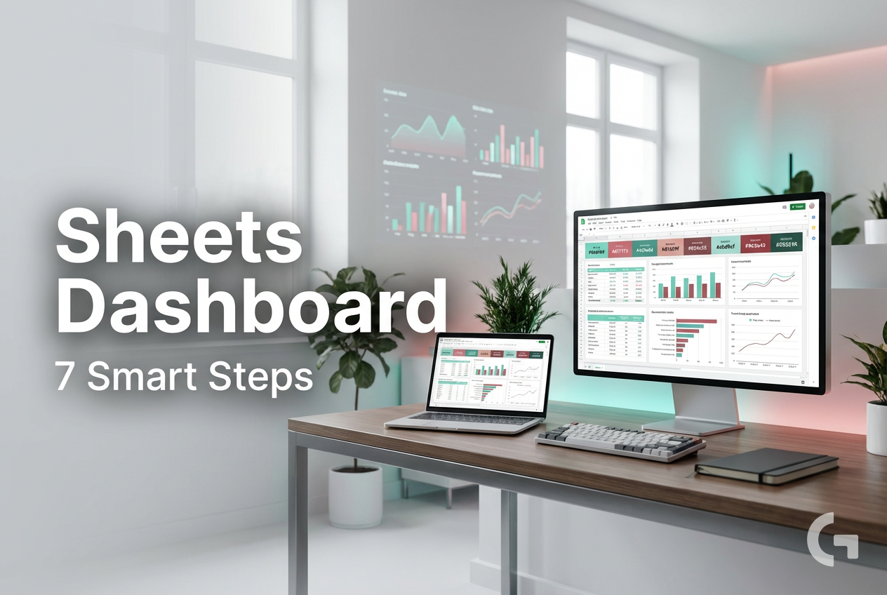 How to build a marketing dashboard in Google Sheets.