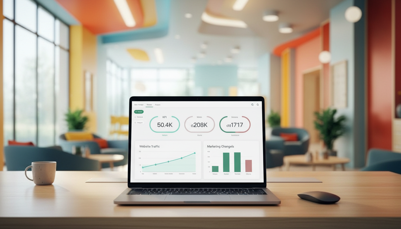 Looker Studio dashboard with marketing metrics