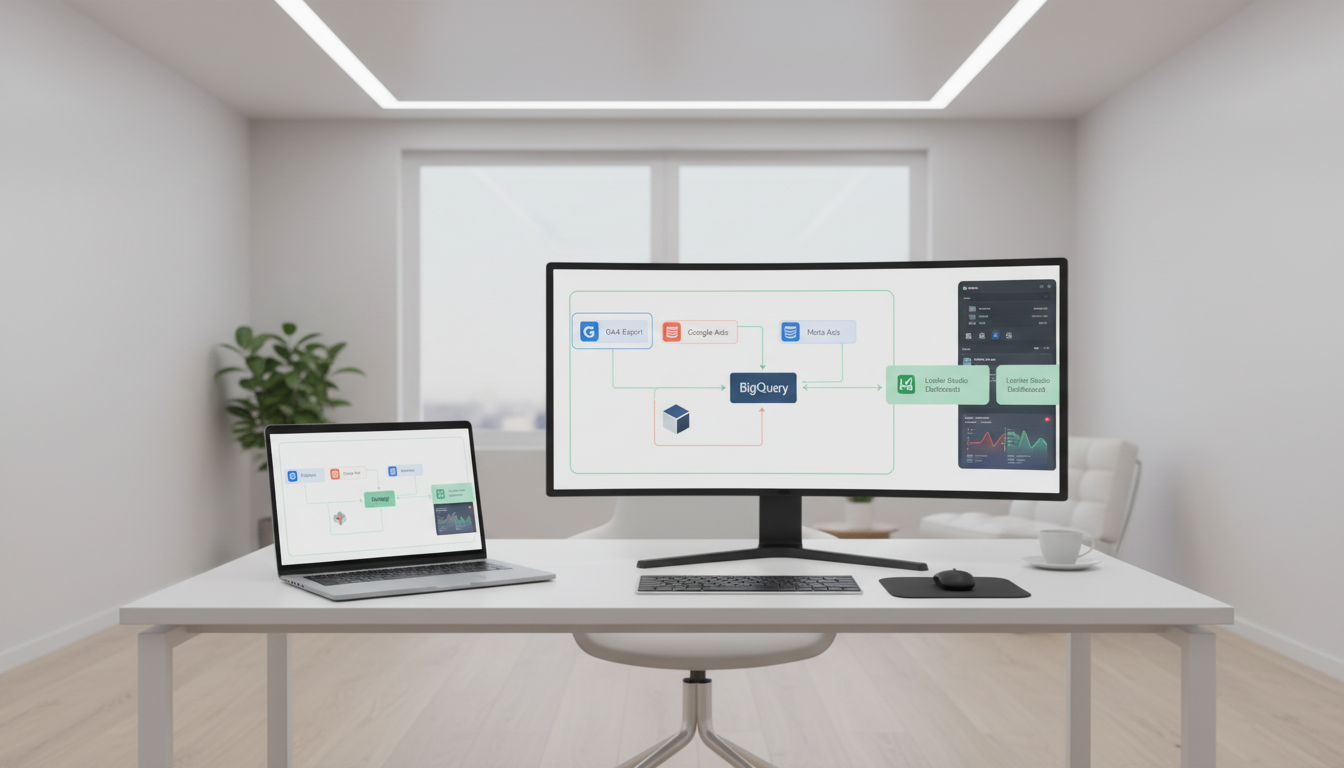 Marketing dashboard and BigQuery SQL interface