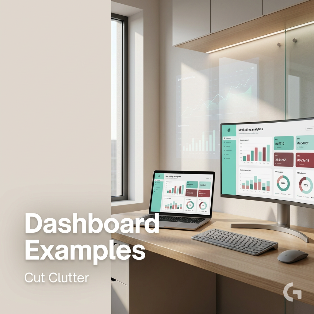 Show examples of dashboards used in analytics.