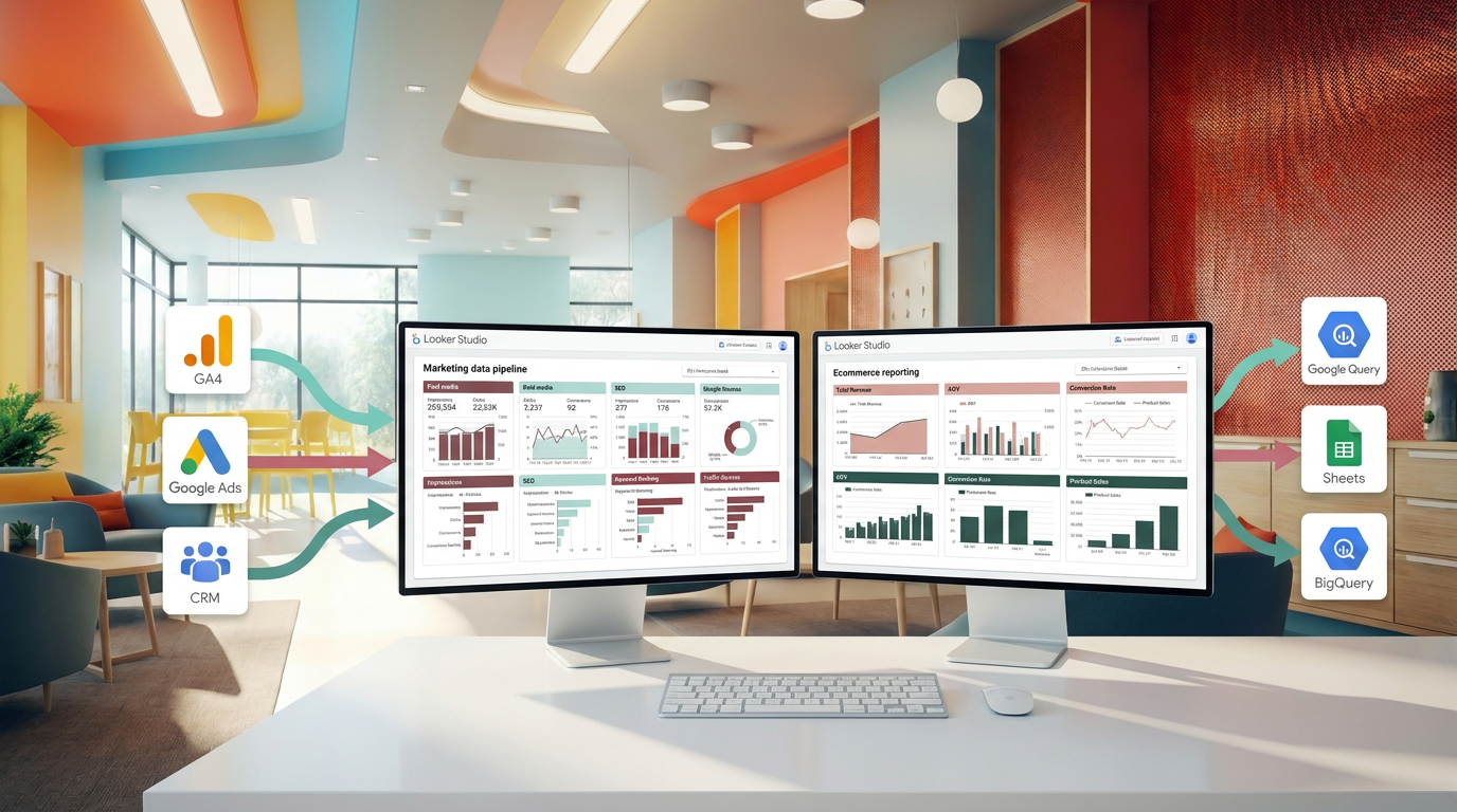 Analytics dashboard with charts and tables