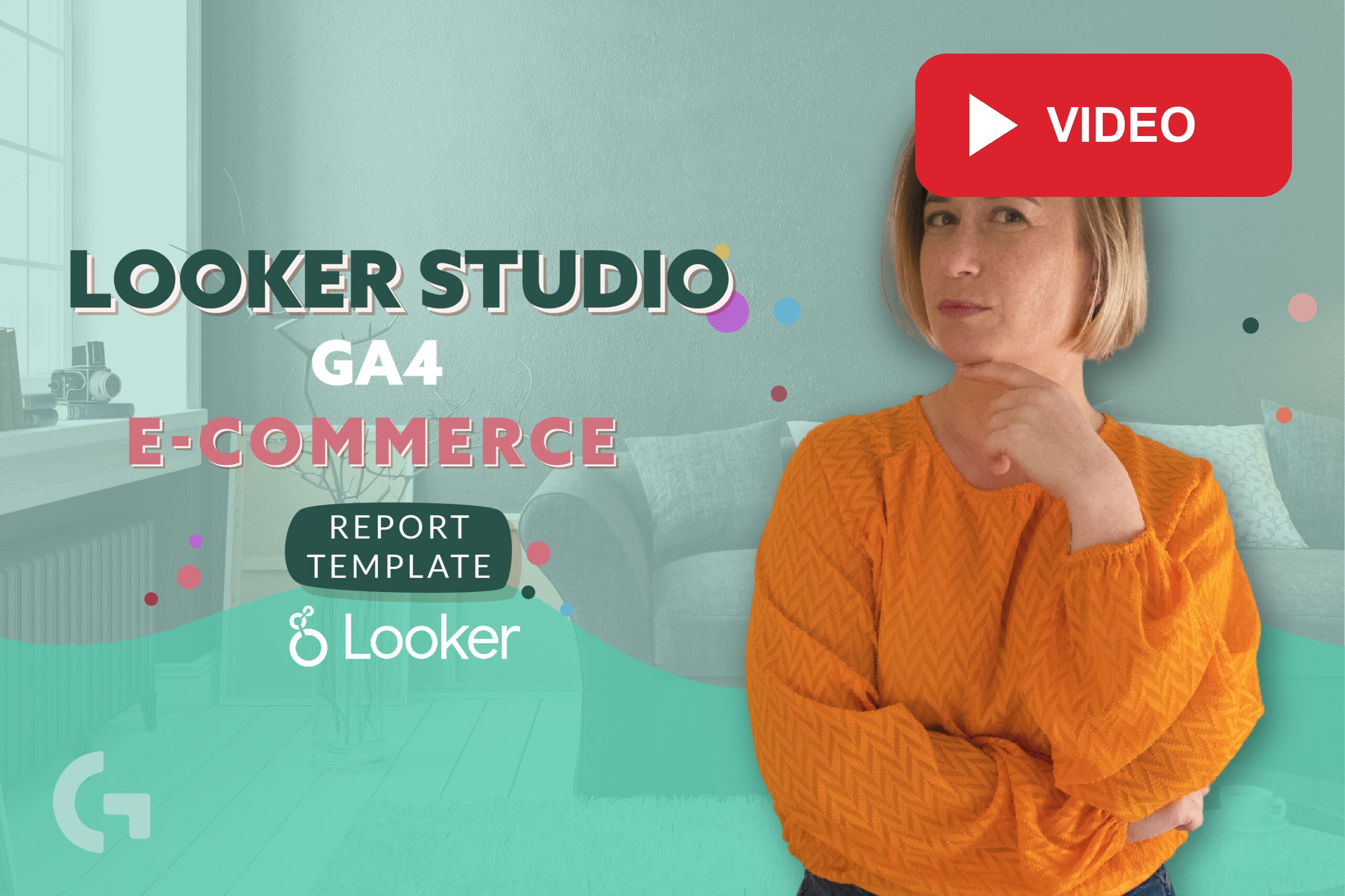 Looker Studio GA4 e-commerce report template overview: Video