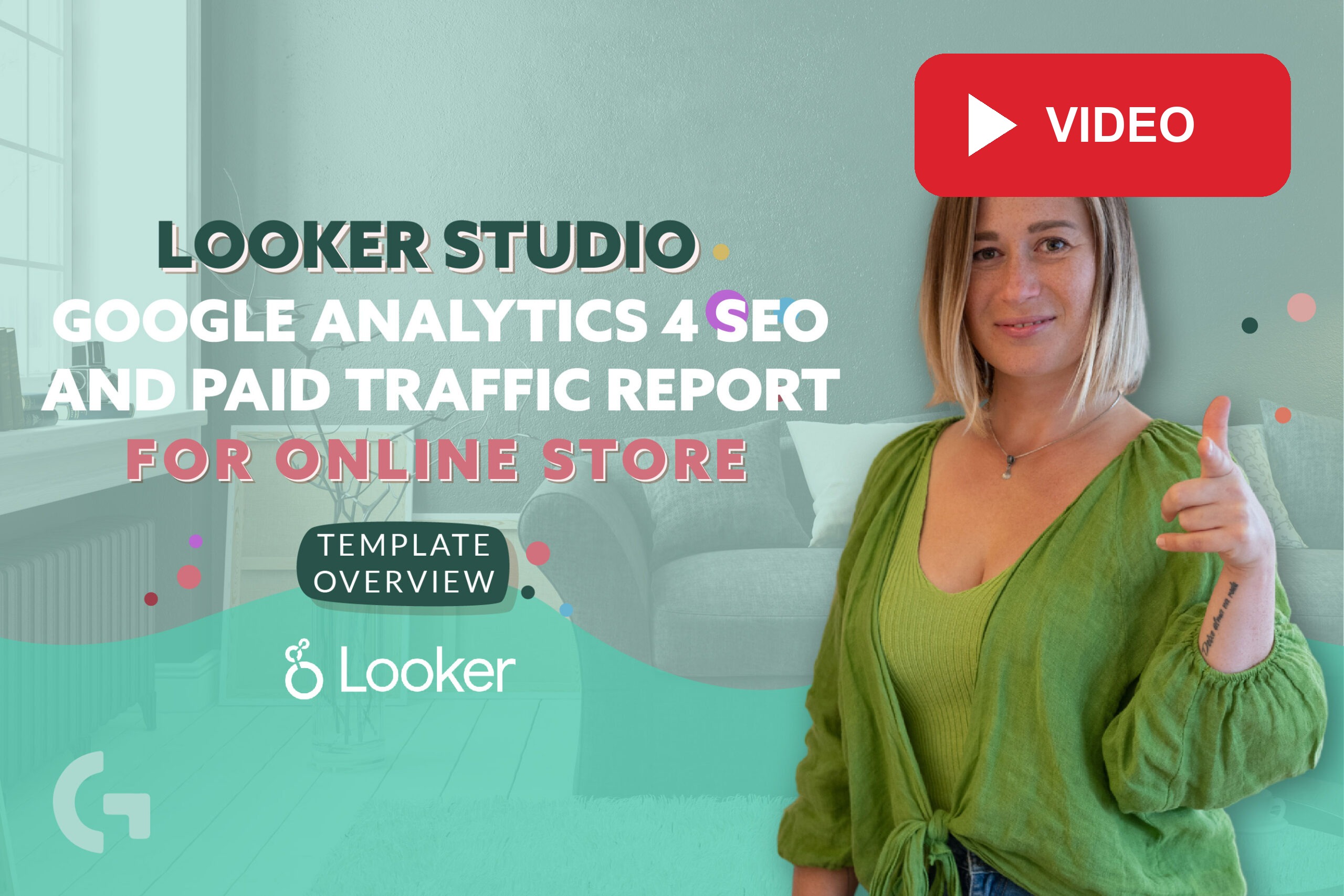 Looker Studio template overview: Google Analytics 4 SEO and
