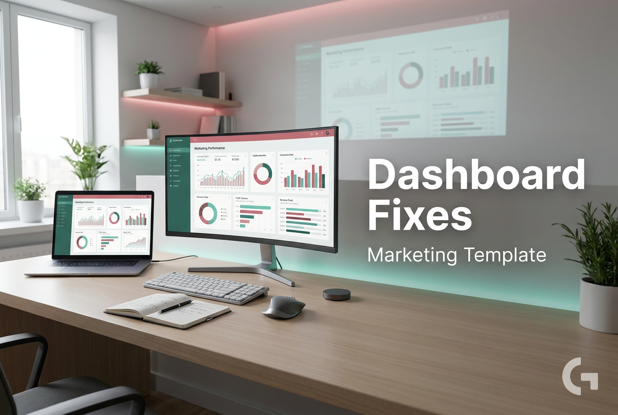 Show examples of ready-to-use marketing dashboards.