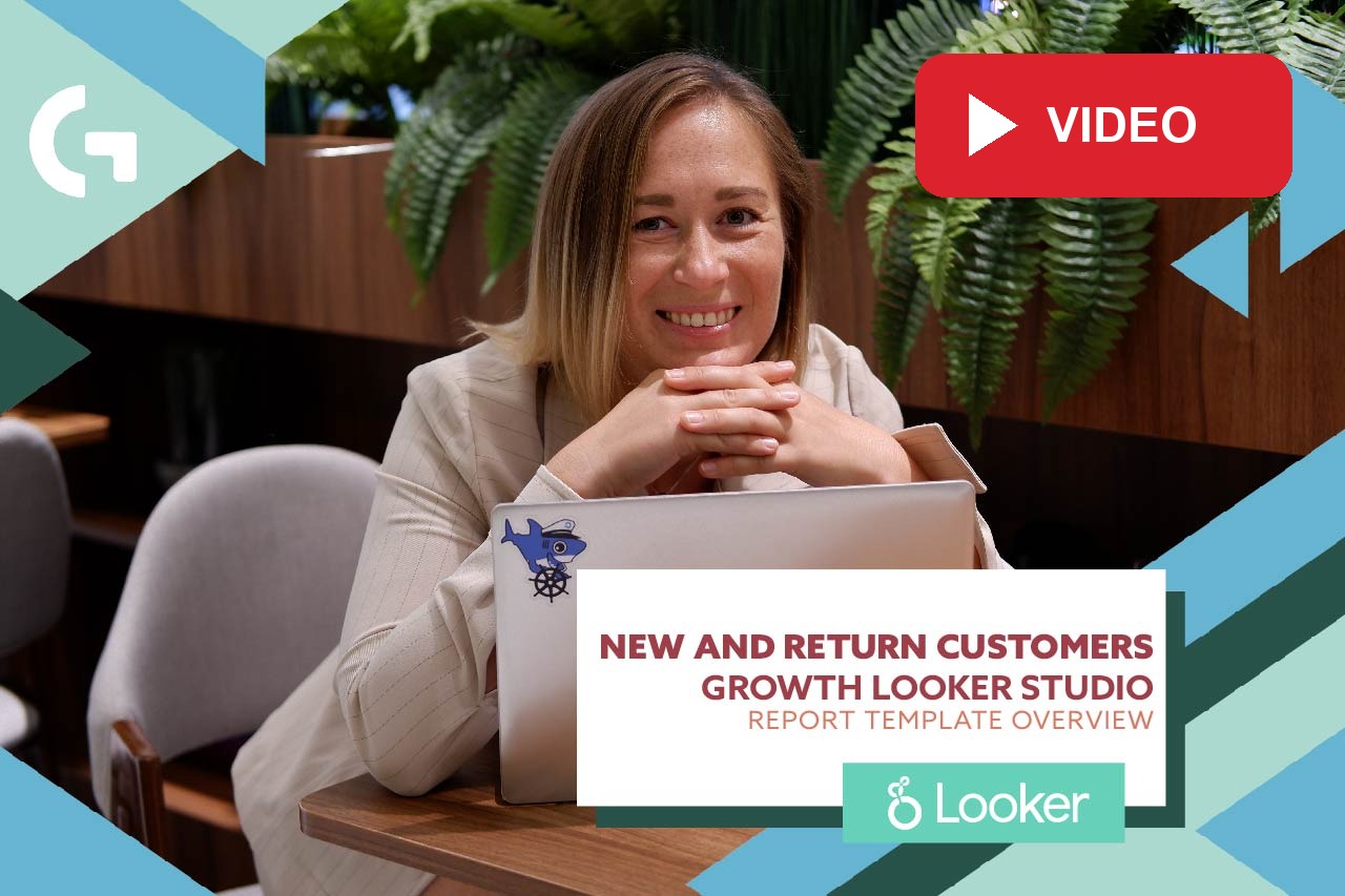 New and Return customers growth Looker Studio report template